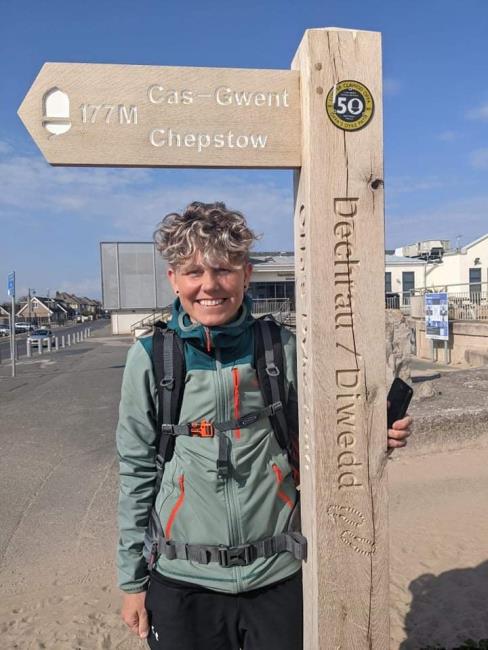 Marie Tilley completed the Offas Dyke route raising money for charity